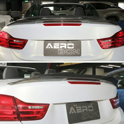 AeroBon CF Trunk Spoiler BMW 4 Series F33 / M4 F83 (2013-2020) H - close-up detail