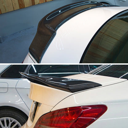 AeroBon Real Carbon Fiber Trunk Spoiler Compatible with 2013-2019 Mercedes CLA Class C117 W117 Sedan CLA200 CLA250 CLA45 Spoiler (RT Style) Race Tail