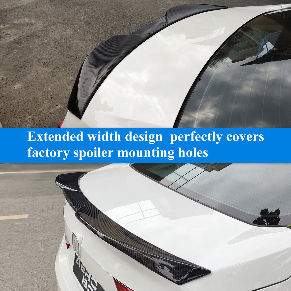 AeroBon Real Carbon Fiber Trunk Spoiler Compatible with 2018-2022 Honda Accord 10th Gen Rear Spoiler (MP Style) Motorsport Performance