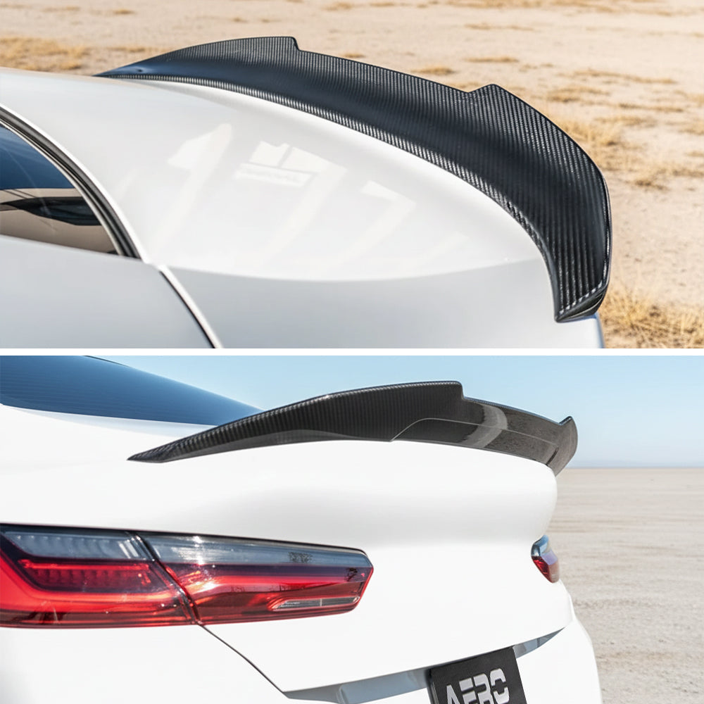AeroBon CF Trunk Spoiler BMW 8 Series G16 / M8 F93 (2020-2026) H - end tip detail
