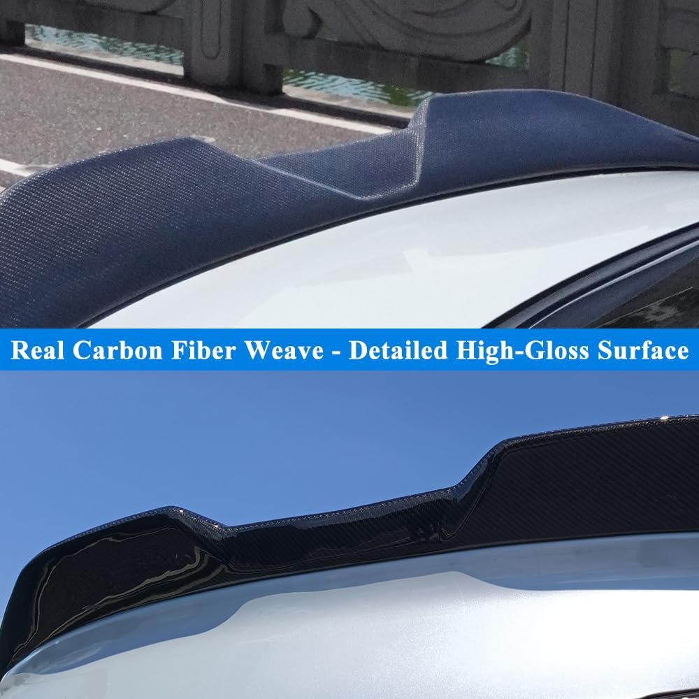 AeroBon Real Carbon Fiber Trunk Spoiler Compatible with 2022-2026 Honda Civic Sedan Spoiler 11th Gen (MP Style) Motorsport Performance