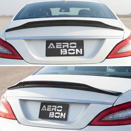 AeroBon Carbon Fiber Trunk Spoiler CLS C218/W218 (2011-2018) SP - rear view