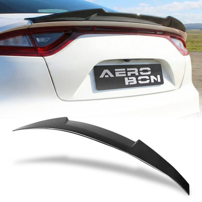 AeroBon Carbon Fiber Trunk Spoiler Kia Stinger (2018-2023) MV - installed - rear view