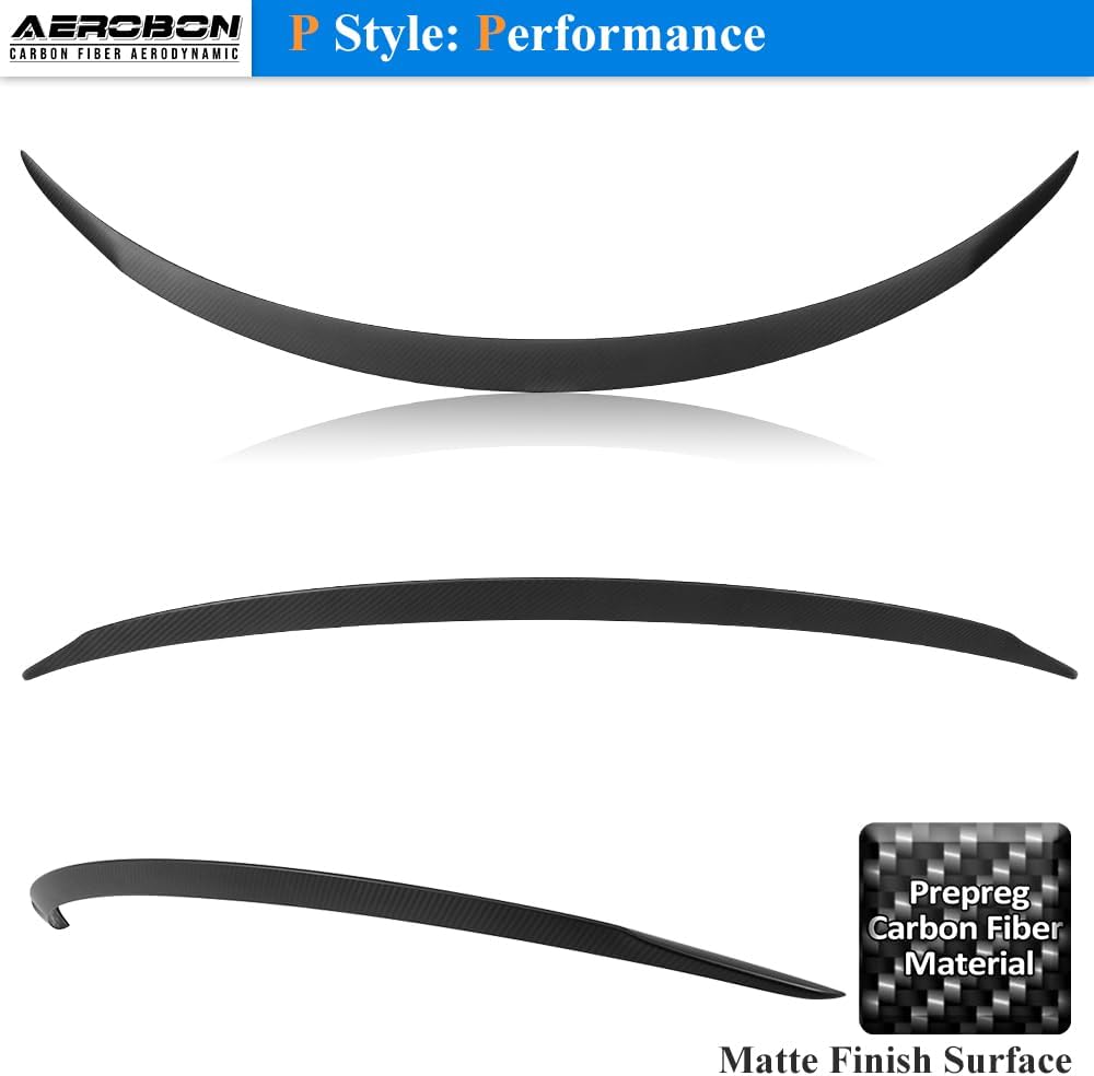 AeroBon CF Trunk Spoiler Tesla Model 3 Highland (2024-2025) - side view