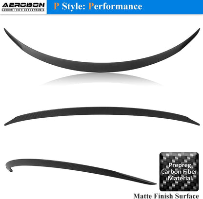 AeroBon CF Trunk Spoiler Tesla Model 3 Highland (2024-2025) - side view