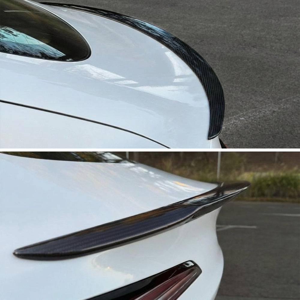 AeroBon CF Trunk Spoiler Tesla Model 3 Highland (2024-2026) - rear view