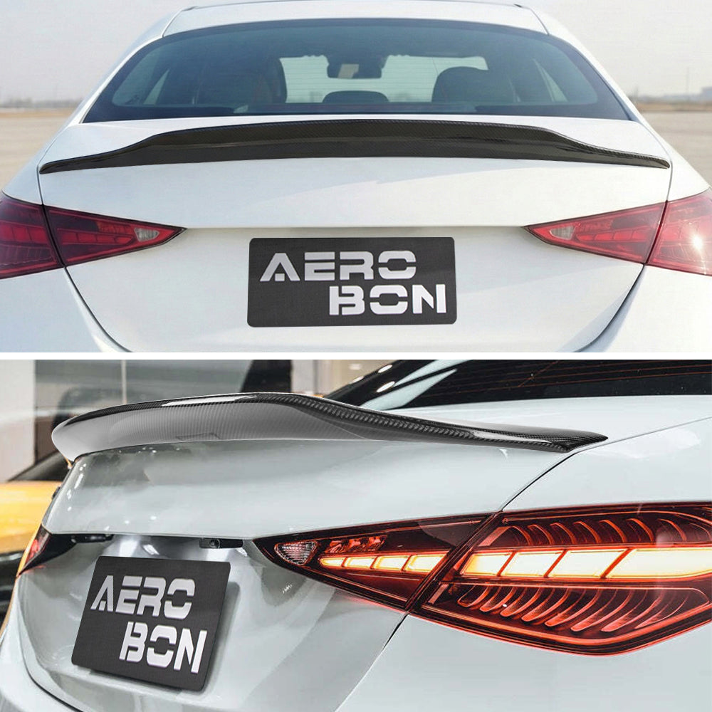 AeroBon Carbon Fiber Trunk Spoiler C-Class W206 (2022-2026) SP - side view