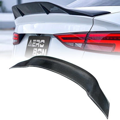 AeroBon Carbon Fiber Trunk Spoiler A3/S3/RS3 8V (2014-2020) RT - rear view