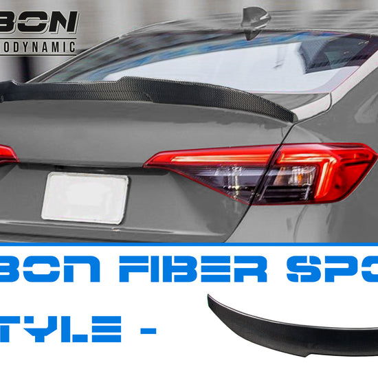aerobon real carbon fiber trunk spoiler for honda civic 11th high kick style product video