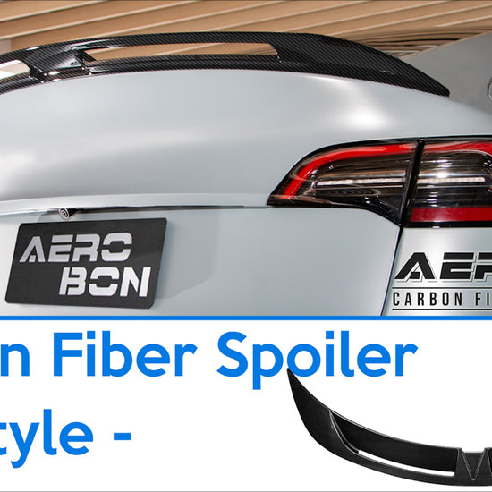 Aerobon trunk spoiler wing turbo style for tesla models product view