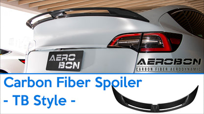 Aerobon trunk spoiler wing turbo style for tesla models product view