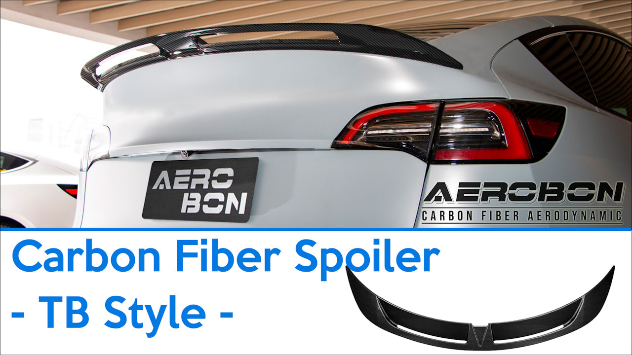 Aerobon trunk spoiler wing turbo style for tesla models product view
