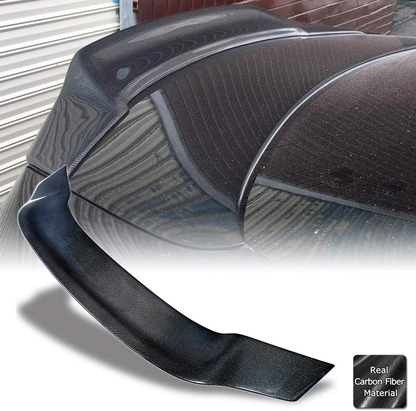 AeroBon Real Carbon Fiber Trunk Spoiler Compatible with 2017-20 Mercedes W213 E-Class Sedan