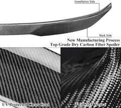 AeroBon Prepreg Dry Carbon Fiber Trunk Spoiler Compatible with 2013-18 BMW 3er F30 Sedan/ F80 M3 (Pro Style)