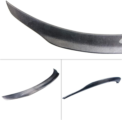 AeroBon Real Carbon Fiber Trunk Spoiler Wing Compatible with Mercedes CLA C117 2013-2019 (High Kick Style)