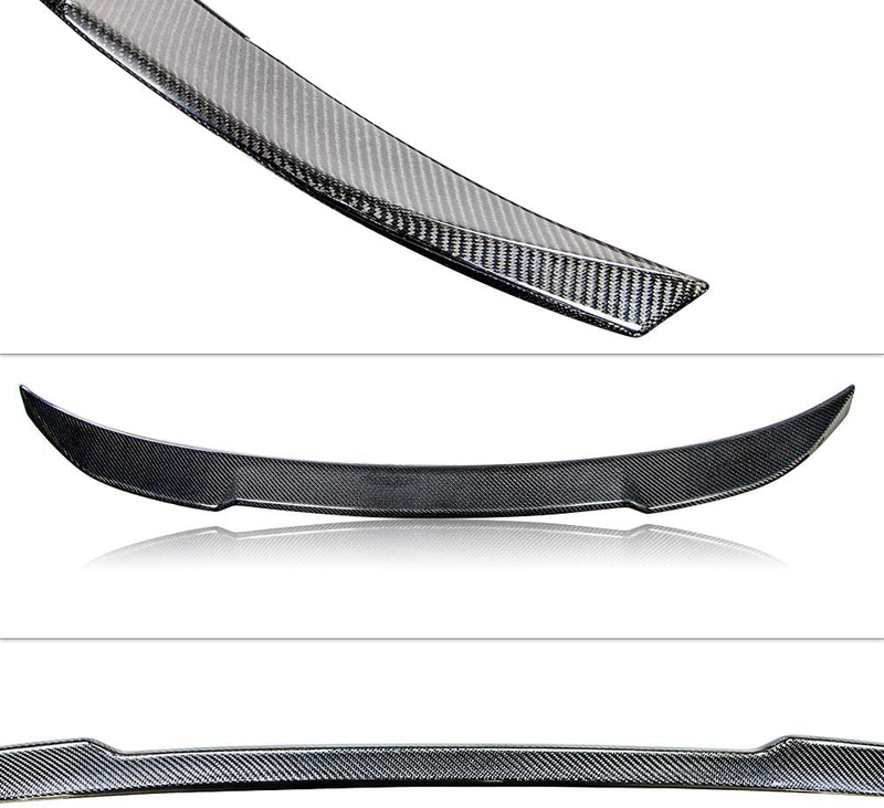 AeroBon Real Carbon Fiber Trunk Spoiler Compatible with 2014-2020 BMW F36 4-Series 4D Gran Coupe (CS Style)