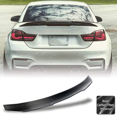 AeroBon Real Carbon Fiber Trunk Spoiler Compatible with 2013-2020 BMW F33 4-Series Convertible/ F83 M4 Convertible