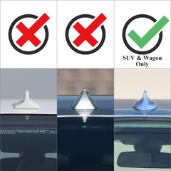 AeroBon Dry Carbon Fiber Shark Fin Antenna Cover Compatible with BMW F/G Generation SUV and Wagon