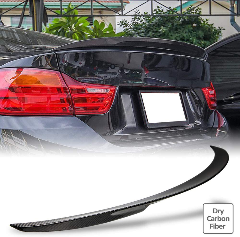 AeroBon Dry Carbon Fiber Trunk Spoiler Wing Compatible with 2014-20 BMW F36 4-Series Gran Coupe 4-Door