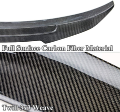 AeroBon Real Carbon Fiber Trunk Spoiler Wing Compatible with 2015-20 BMW F82 M4 Coupe (H Style)