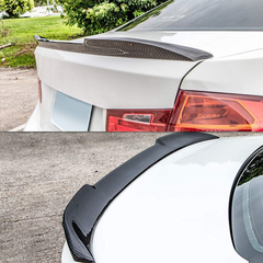 AeroBon Real Carbon Fiber Trunk Spoiler Compatible with 2014-2020 BMW F36 4-Series 4D Gran Coupe (CS Style)