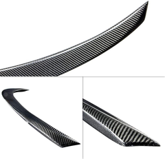 AeroBon Real Carbon Fiber Trunk Spoiler Wing Compatible with 2014-21 Infiniti Q50 Q50S Sedan (US Style)