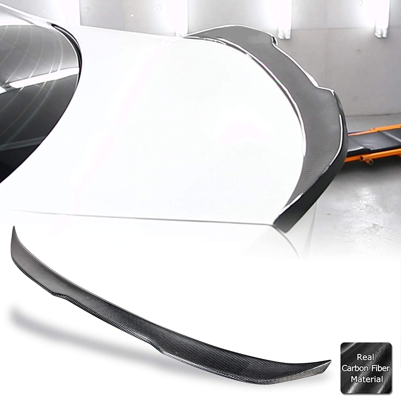 AeroBon Real Carbon Fiber Trunk Spoiler Compatible with 2013-20 BMW F32 4-Series Coupe (Pro Style)