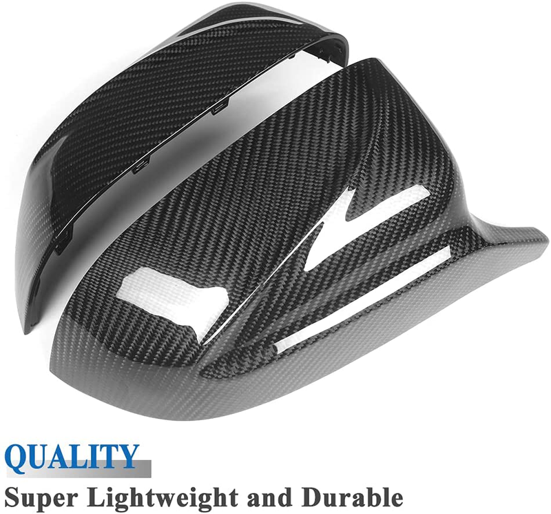 AeroBon Real Carbon Fiber Side Mirror Covers Compatible with BMW G-Series SUV- X3 (G01) X4 (G02) X5 (G05) X6 (G06) X7 (G07)