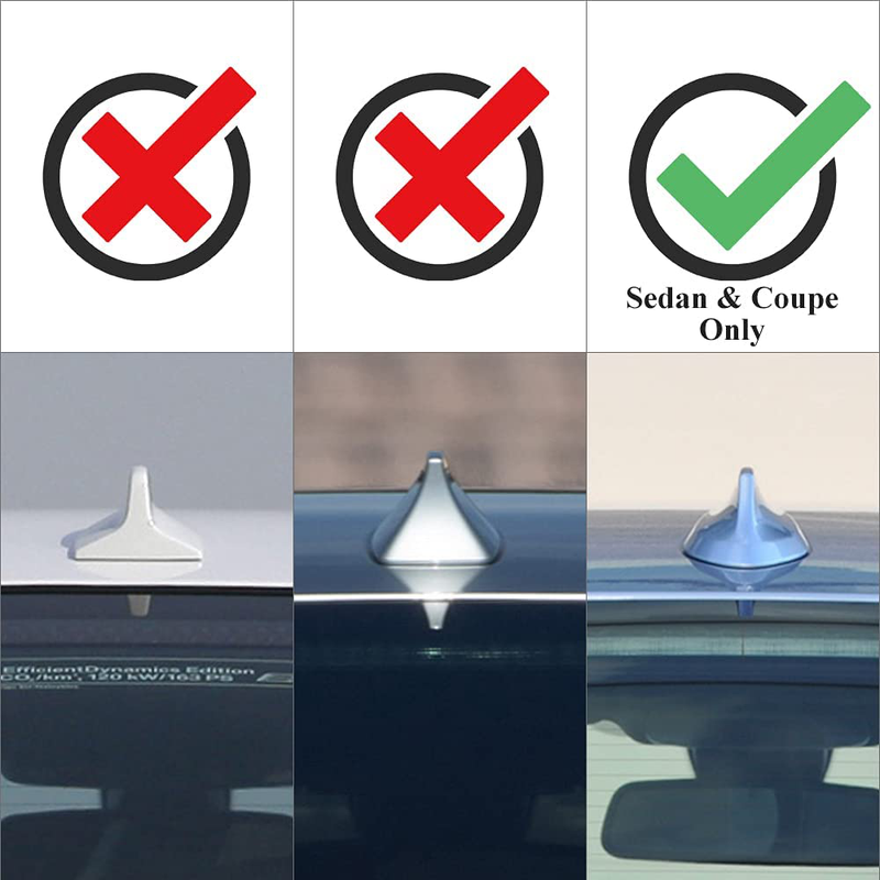 AeroBon Dry Carbon Fiber Shark Fin Antenna Cover Compatible with BMW F/G Generation Sedan and Coupe