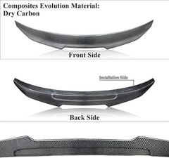 AeroBon Prepreg Dry Carbon Fiber Trunk Spoiler Compatible with 2017-21 Infiniti Q60 Coupe