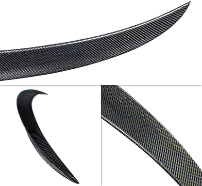AeroBon Real Carbon Fiber Trunk Spoiler Compatible with 2017-21 BMW G30 Sedan and F90 M5 (P Style)