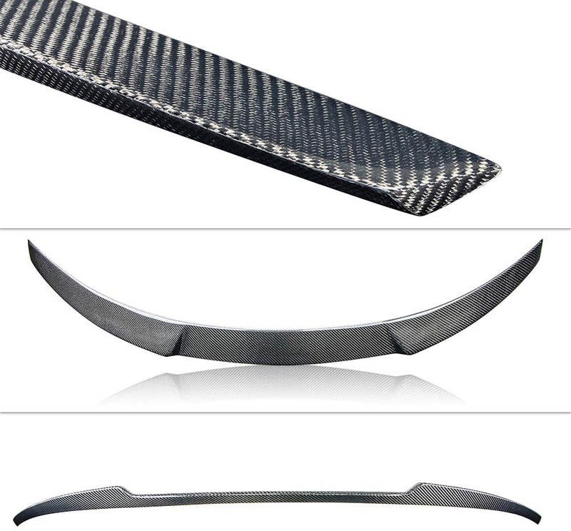 AeroBon Real Carbon Fiber Trunk Spoiler Compatible with 17-20 Mercedes W238/ C238 E-Class Coupe CS Spoiler