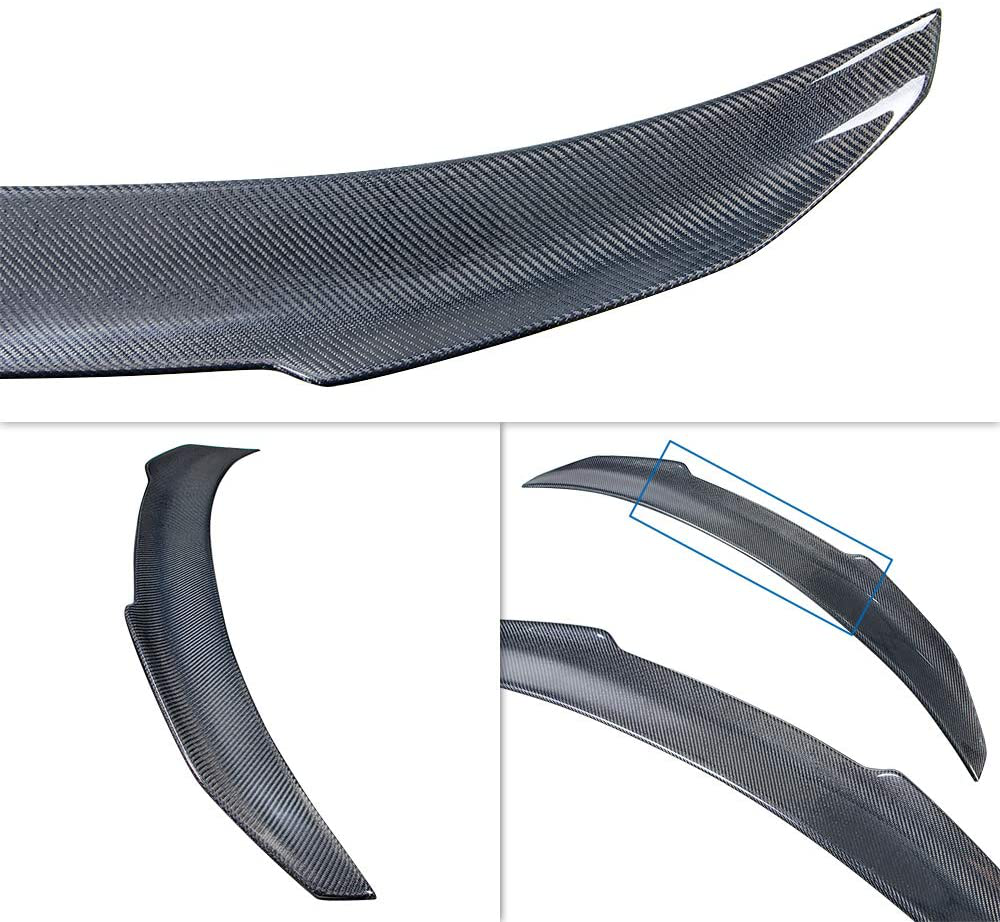 AeroBon Real Carbon Fiber Trunk Spoiler Compatible with 2006-2015 Infiniti G35, G37, G25, Q40 4-Door Sedan
