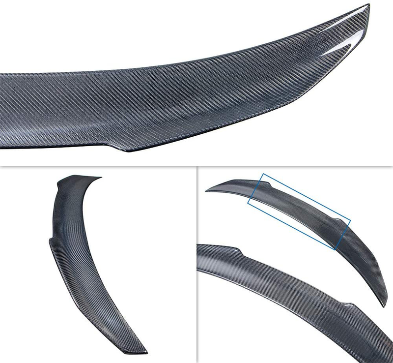 AeroBon Real Carbon Fiber Trunk Spoiler Compatible with 2006-2015 Infiniti G35, G37, G25, Q40 4-Door Sedan
