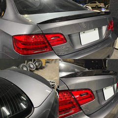 AeroBon Prepreg Dry Carbon Fiber Trunk Spoiler Compatible with 2005-13 BMW E92 3-Series Coupe and E92 M3 (P Style)