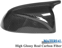 AeroBon Real Carbon Fiber Side Mirror Covers Compatible with BMW G-Series SUV- X3 (G01) X4 (G02) X5 (G05) X6 (G06) X7 (G07)