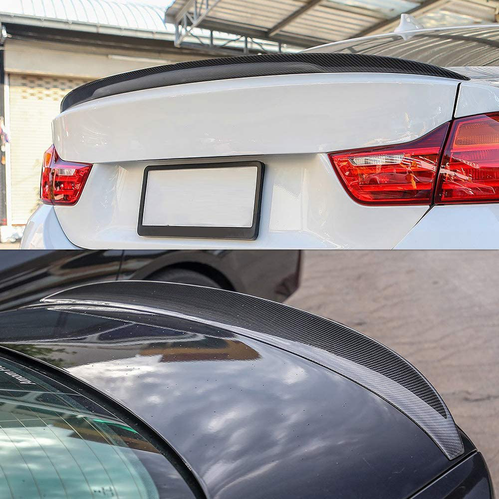 AeroBon Real Carbon Fiber Trunk Spoiler Compatible with 2009-16 BMW 5er F10 and F10 M5 Sedan (Performance Style)