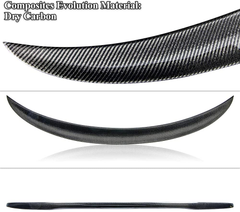 AeroBon Prepreg Dry Carbon Fiber Trunk Spoiler Compatible with 2005-13 BMW E92 3-Series Coupe and E92 M3 (P Style)