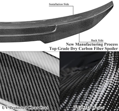AeroBon Prepreg Dry Carbon Fiber Trunk Spoiler Compatible with 2015-19 BMW F16 X6 / F86 X6M