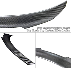 AeroBon Prepreg Dry Carbon Fiber Trunk Spoiler Wing Compatible with 2005-12 BMW E90 3-Series Sedan & E90 M3 (H Style)