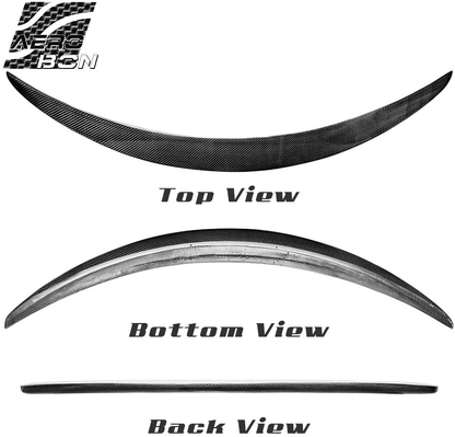 AeroBon Real Carbon Fiber Trunk Spoiler Wing Compatible with Mercedes CLA C117 2013-2019 (AMG Style)