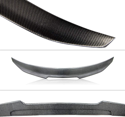 AeroBon Real Carbon Fiber Trunk Spoiler Wing Compatible with 2008-13 BMW 1er E82 Coupe E88 Convertible