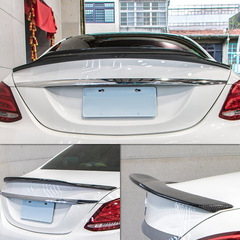 AeroBon Real Carbon Fiber Trunk Lip Spoiler Compatible with 2015-21 Mercedes C-Class W205 Sedan (High-Kick Style)