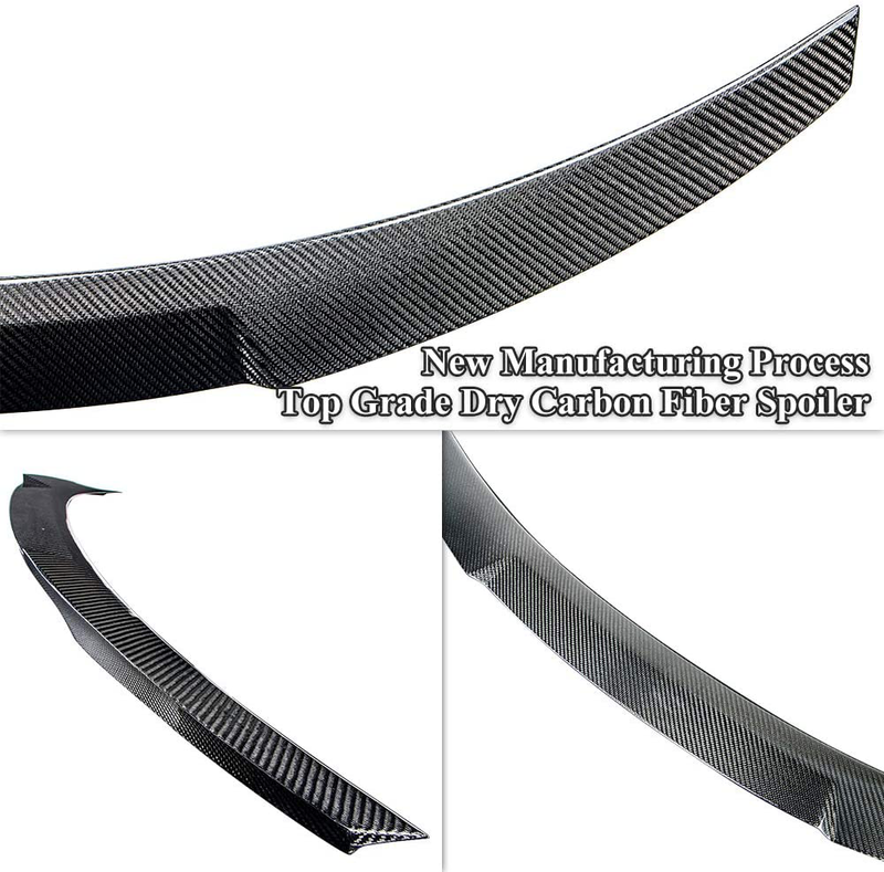 AeroBon Prepreg Dry Carbon Fiber Trunk Spoiler Wing Compatible with BMW 2019+ G80 M3 and 3er G20 Sedan (MV Style)
