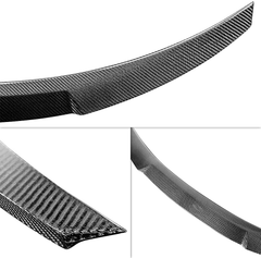 AeroBon Real Carbon Fiber Trunk Spoiler Compatible with 2008-2011 Audi A4 (B8) Sedan (MV Style)