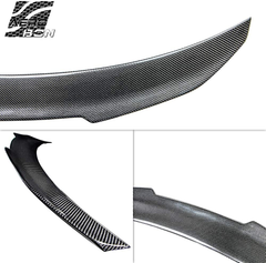 AeroBon Real Carbon Fiber Trunk Spoiler Wing Compatible with BMW 2019+ 3er G20 Sedan G80 M3 (High Kick Style)