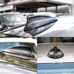 AeroBon Dry Carbon Fiber Shark Fin Antenna Cover Compatible with BMW F/G Generation Sedan and Coupe
