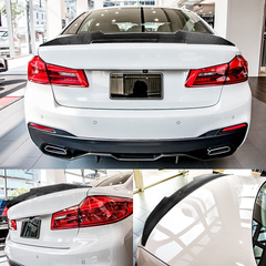 AeroBon Dry Carbon Fiber Trunk Spoiler Compatible with 2017-21 BMW 5er G30 Sedan and F90 M5