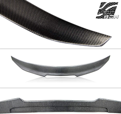AeroBon Real Carbon Fiber Trunk Spoiler Wing Compatible with BMW 2019+ 3er G20 Sedan G80 M3 (High Kick Style)