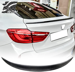 AeroBon Real Carbon Fiber Trunk Spoiler Compatible with 2015-19 BMW F16 X6 / F86 X6M, P Style Spoiler